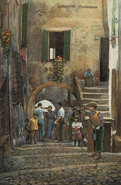 Fontanassa, San Remo, Italie (lithographie couleur) - Italian School