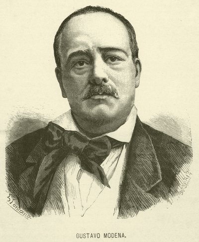 Gustavo Modena (gravure) - Italian School