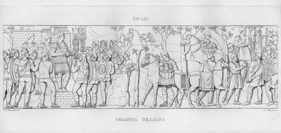 La Colonne Trajane (gravure) - Italian School