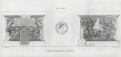 La Colonne Trajane (gravure) - Italian School