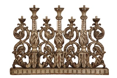 Grand chandelier en argent doré, vers 1800 - Italian School