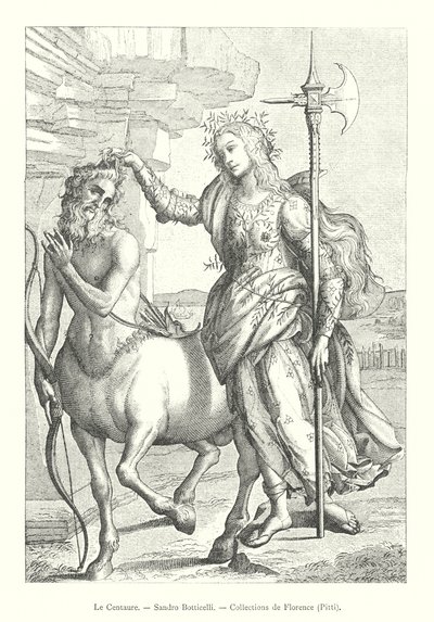 Le Centaure, Sandro Botticelli, Collections de Florence, Pitti - Italian School