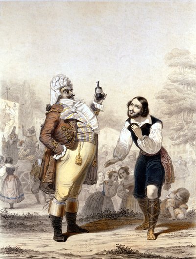 Luigi Lablache et Mario di Candia dans une scène de l