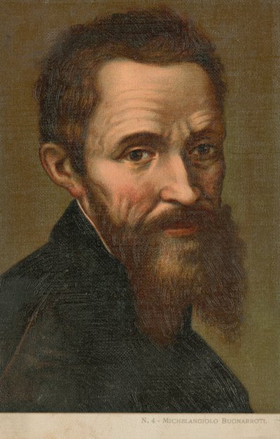Michel-Ange, artiste italien (chromolitho) - Italian School