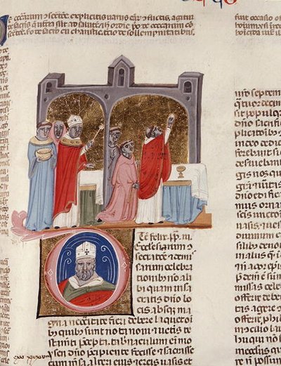 De consecratione, miniature du 