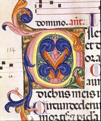 Ms 559 f.206v Initiale historiée 