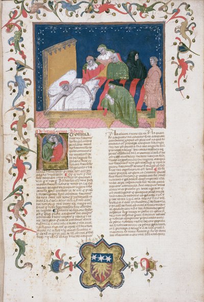 Un homme rédigeant son testament, de 