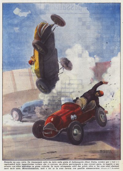 Pas même un os cassé (lithographie couleur) - Italian School