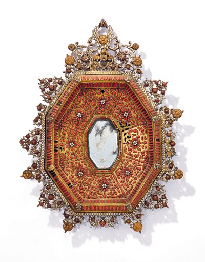 Cadre octogonal de miroir, Trapani, première moitié du 17ème siècle - Italian School