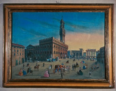Palazzo Vecchio sur la Piazza della Signoria, Florence - Italian School