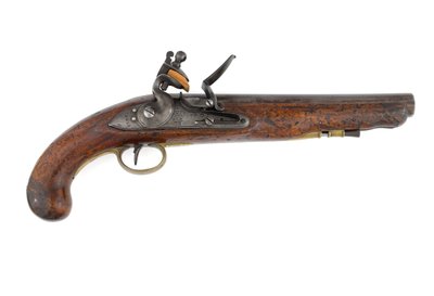 Pistolet à silex modèle 1796 pour dragons lourds, variation avec tuyau de baguette et serrure modèle Ordnance, c.1800 - Italian School