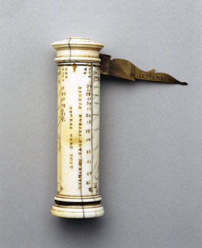 Cadran Solaire Portable en Colonne, signé D. Stephanus, FF, 1587 - Italian School