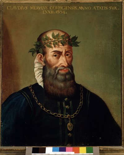 Portrait de Claudio Merulo (Merlotti, Merulus) (1533-1604) compositeur italien - Italian School