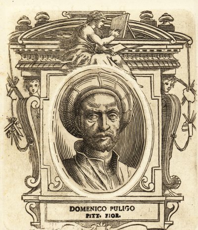 Portrait de Domenico Puligo, peintre italien de la Renaissance, actif à Florence - Italian School