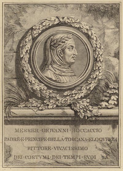 Portrait de Giovanni Boccaccio - Italian School