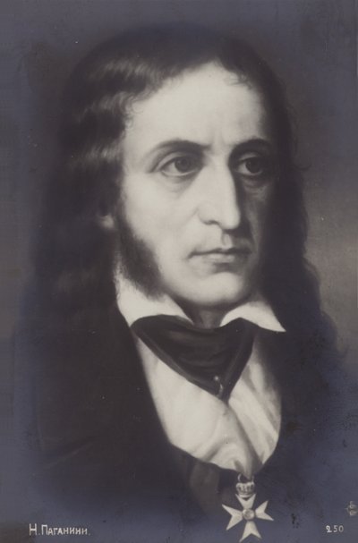 Portrait de Niccolo Paganini - Italian School