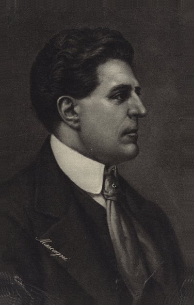Portrait de Pietro Mascagni - Italian School