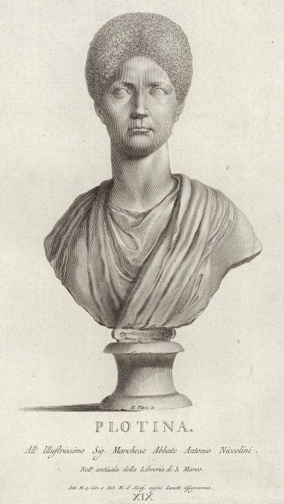 Portrait de Pompeia Plotina - Italian School