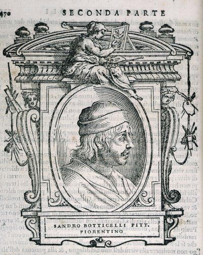 Portrait de Sandro Botticelli (1445-1510) de Vies des artistes de Vasari, première publication 1550 - Italian School