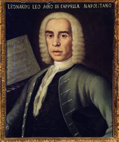 Portrait du compositeur italien Leo Leonardo (1694-1744) - Italian School