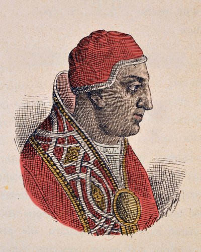 Portrait du pape Grégoire II - Italian School