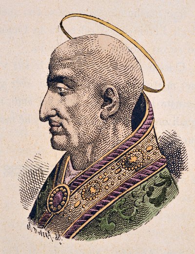 Portrait du Pape Pie Ier (Pius ou Pio) (ca. 144-155) - Italian School