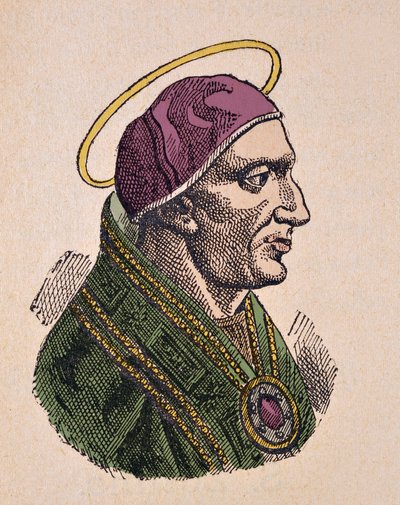 Portrait du pape Zosime Ier (Zosimus, Zosimo) (417-418) - Italian School