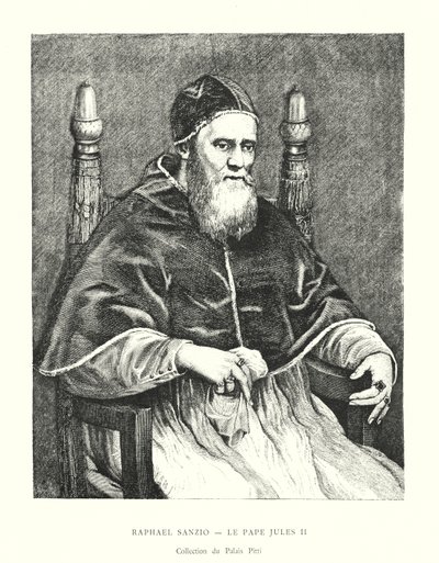 Raphael Sanzio, Le Pape Jules II, collection du Palais Pitti - Italian School
