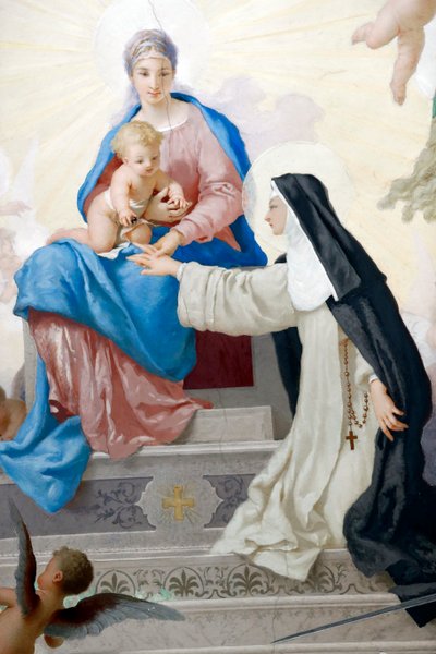 Église Sainte-Catherine (Chiesa di Santa Caterina). Sainte Catarina et Vierge à l