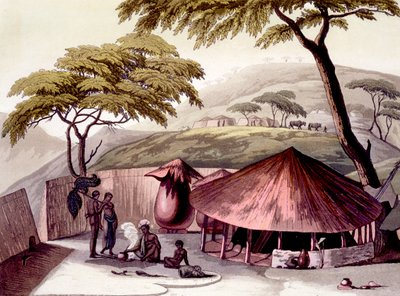 Côte sud-est : nation Cafre, années 1820-30 - Italian School