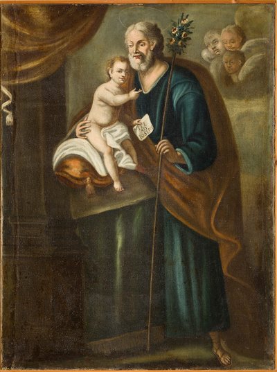 Saint Joseph, première moitié du XVIIIe siècle (huile sur toile) - Italian School