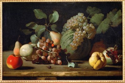 Nature morte aux raisins et à la grenade, début ... - Italian School