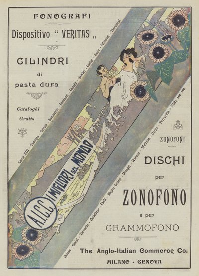 The Anglo-Italian Commerce Co (lithographie couleur) - Italian School