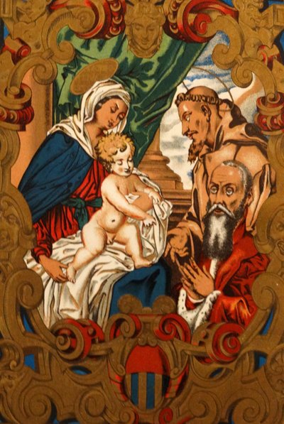 Le diplôme vénitien de Semitecolo représentant la Vierge et l