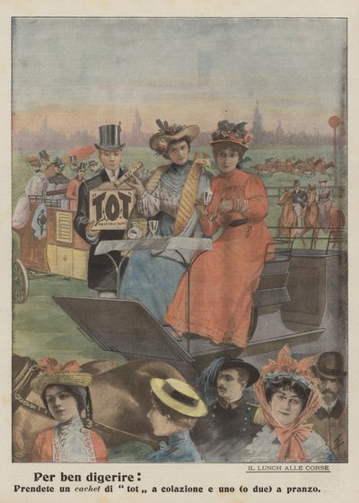 Bien digérer (litho couleur) - Italian School
