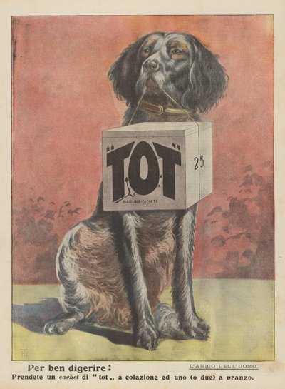 Bien digérer (litho couleur) - Italian School