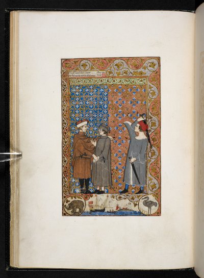 Traité des vices et des vertus Add MS 27695 f.9v, vers 1330-40 (parchemin) - Italian School