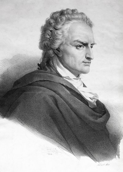 Vittorio Alfieri, dramaturge et poète italien (gravure) - Italian School