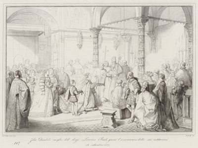 Zilia Dandolo, épouse du doge Lorenzo Priuli, jure l
