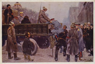 Arrestation des généraux russes pendant la Révolution de février 1917 - Ivan Alexeyevich (after) Vladimirov