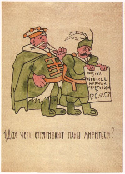 Pourquoi la noblesse polonaise traîne-t-elle les pourparlers de paix, 1920 - Ivan Andreevich Malyutin