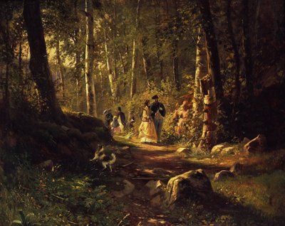 Promenade en forêt, 1869 - Ivan Ivanovich Shishkin