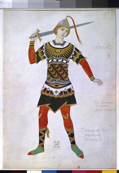 Costume pour un guerrier du ballet 