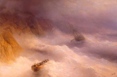 Tempête au cap Aija - Ivan Konstantinovich Aivazovsky