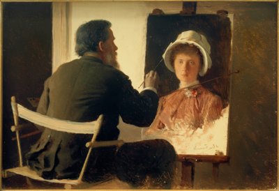 Kramskoi, portraiturant sa fille - Ivan Nikolaevich Kramskoy