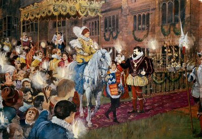 Robert Dudley accueillant la reine Élisabeth I au château de Kenilworth, Warwickshire, juillet 1575 - Ivan Lapper