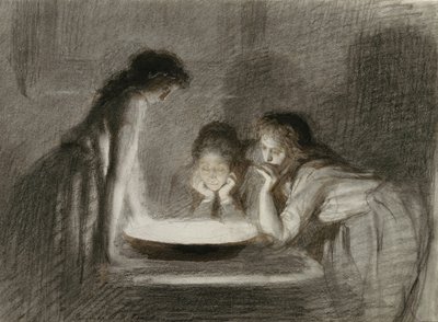 Divination de la veille de Noël, 1870s - Ivan Nikolaevich Kramskoy