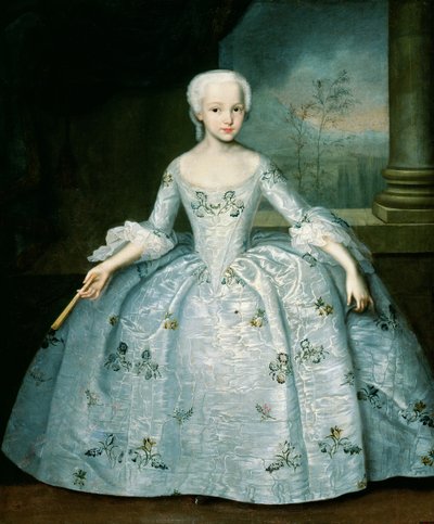 Portrait de Sarah Eleonor Fermor (1740-1824) 1749-50 - Ivan Yakovlevich Vishnyakov