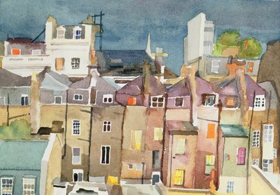 Vue de la fenêtre arrière du 48 Chester Square, SW1, 1982 - Izabella Godlewska de Aranda