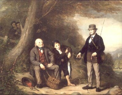 Pesée de la prise après une journée de pêche - J.A. Buchanan